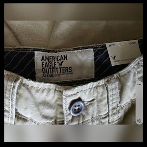 American Eagle AE Khaki Bootcut Pants - Size 26x28 - Tan/Beige